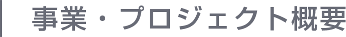 事業・プロジェクト概要